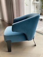 zeteltje  Merk Camerich in warm blauw veloursstof, Huis en Inrichting, Ophalen, Hout, 75 tot 100 cm, Zo goed als nieuw