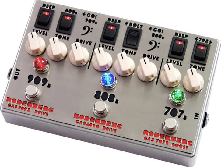 Rodenberg GAS-789B NG Clean Boost / Double Overdrive BASS, Muziek en Instrumenten, Effecten, Zo goed als nieuw, Distortion, Overdrive of Fuzz