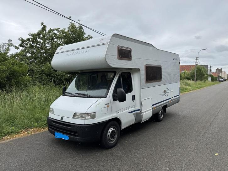 Fiat Dethleffs mobilhome XL Garage 6 plaatsen, Caravans en Kamperen, Mobilhomes, Particulier, tot en met 6, Alkoof, Dethleffs