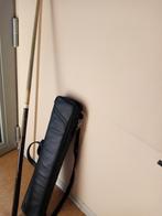 biljartkeu + biljartzak +biljartkrijt, Sport en Fitness, Biljarten en Poolen, Ophalen, Gebruikt, Keu of Ballen