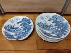 12 assiettes BP vintage, Ophalen, Gebruikt, Overige stijlen, Bord(en)