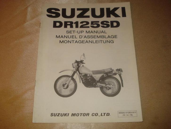 SUZUKI DR125SD Ancien Manuel d'Assemblage, Motos, Modes d'emploi & Notices d'utilisation, Suzuki, Enlèvement ou Envoi