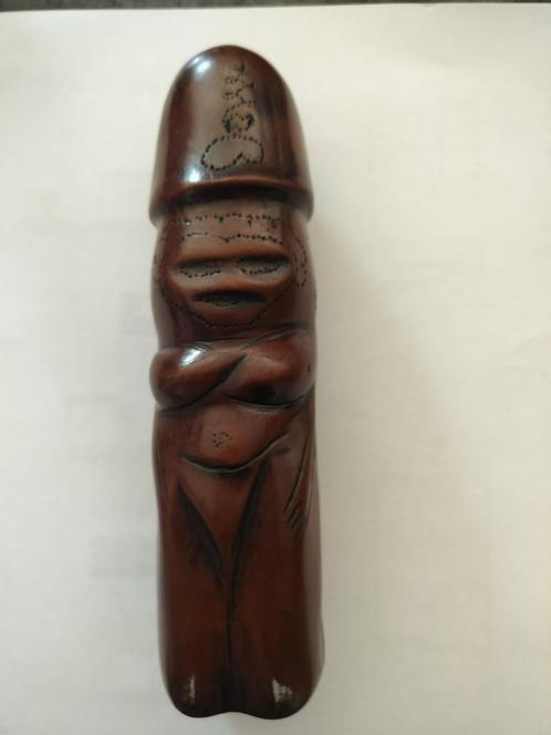 Thailand Paladkik vruchtbaarheids fallus, amulet talisman, Antiek en Kunst, Kunst | Beelden en Houtsnijwerken, Ophalen of Verzenden