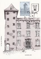 Carte postale Gosselies, la Tour du Château, Sans enveloppe, Autre, Affranchi, Oblitéré