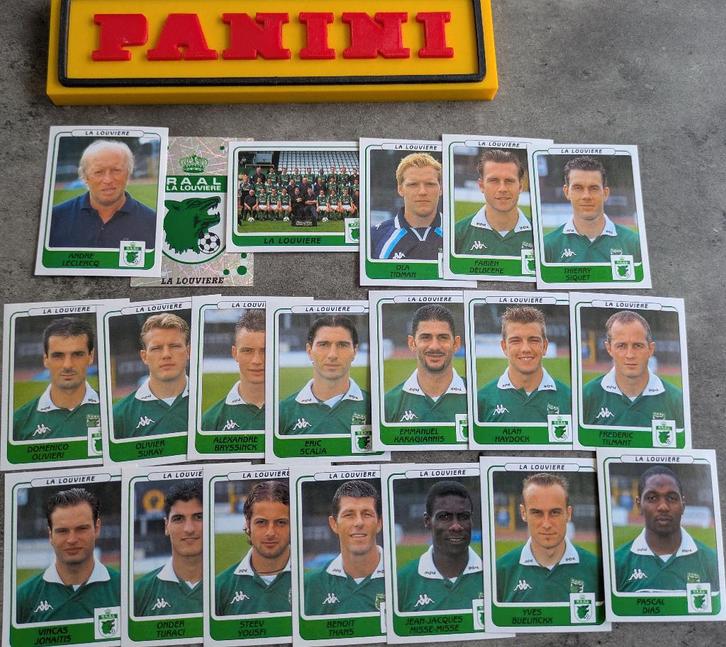PANINI STICKERS 20X FOOTBALL 2002 LA LOUVIERE  VOETBAL, Hobby en Vrije tijd, Stickers en Plaatjes, Nieuw, Verzenden