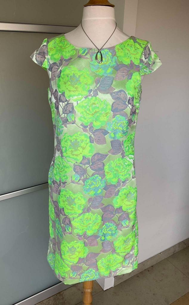 lente-zomerjurk van Blue Bay, maat S, Kleding | Dames, Jurken, Zo goed als nieuw, Maat 36 (S), Groen, Knielengte, Verzenden