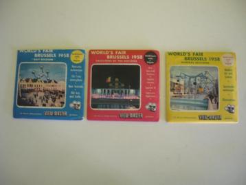 3 verzamelmapjes View Master Expo 58 Brussel World's fair 58 beschikbaar voor biedingen
