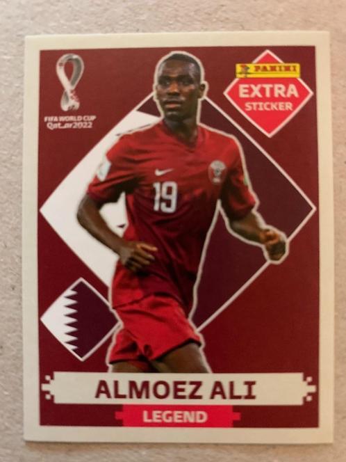 Panini WK Qatar 2022 - EXTRA sticker ALMOEZ ALI - Legend, Verzamelen, Stickers, Nieuw, Sport, Ophalen of Verzenden