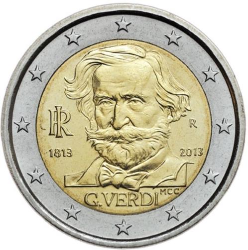 2 euros Italie 2013 - Giuseppe Verdi (UNC), Timbres & Monnaies, Monnaies | Europe | Monnaies euro, Monnaie en vrac, 2 euros, Italie