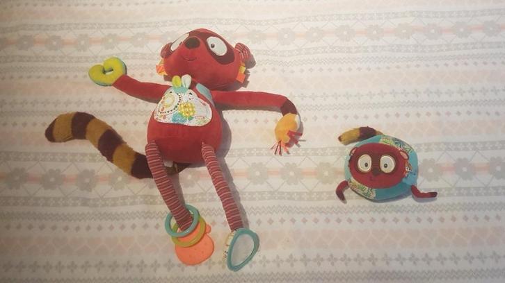 Twee Lillilputiaanse knuffelbeesten, Kinderen en Baby's, Speelgoed | Knuffels en Pluche, Zo goed als nieuw, Overige typen, Ophalen