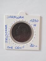 Sarawak one cent 1890 H  TOP MUNTJE !!!!!, Ophalen of Verzenden
