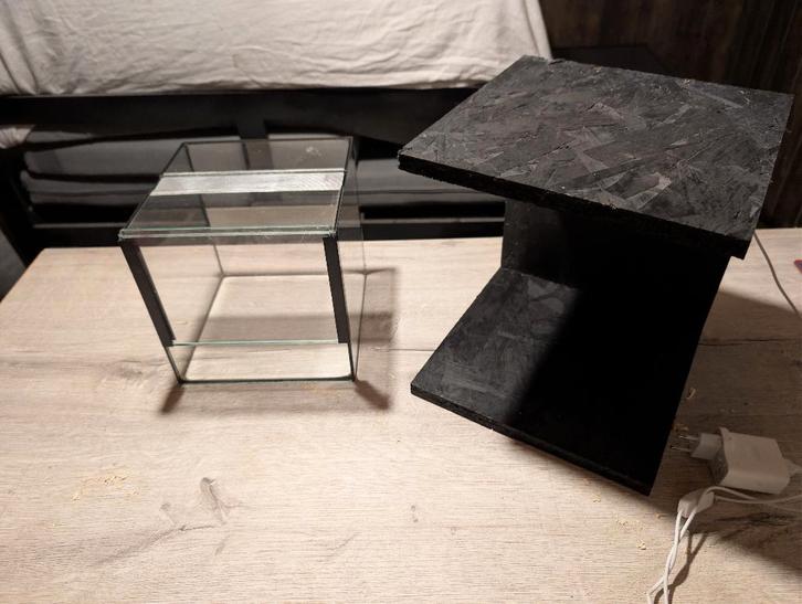 Terrarium avec éclairage, Animaux & Accessoires, Reptiles & Amphibiens | Accessoires, Comme neuf, Terrarium ou Paludarium, Enlèvement