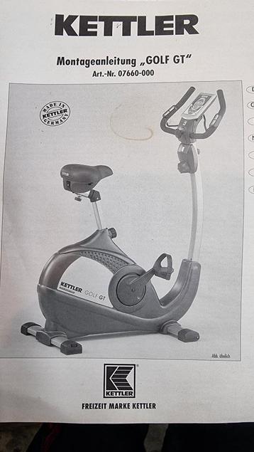 Home Trainer fiets Kettler, Sport en Fitness, Ophalen, Gebruikt, Aluminium, Benen