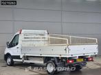 Ford Transit 130pk Open Laadbak Dubbellucht Trekhaak Airco C, Auto's, Bestelwagens en Lichte vracht, Euro 6, 4 cilinders, Wit