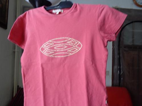 T-shirt FEU VERT maat M  korte mouw, Kleding | Dames, T-shirts, Gedragen, Maat 38/40 (M), Roze, Korte mouw, Ophalen of Verzenden