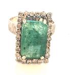18 KT Witgoud ring, Ophalen, Gebruikt, 19 tot 20, Wit