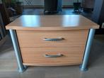 Nachtkastje met 2 lades, Enlèvement, Comme neuf, 45 à 65 cm, Moins de 55 cm