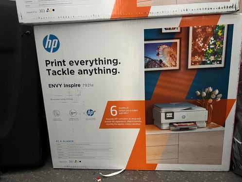 Printer HP Envy Inspire 7921E, Computers en Software, Printers, Nieuw, Printer, Kleur printen, Kopieren, Mailen, Scannen, Zwart-en-wit printen