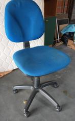 Chaise de bureau avec piètement noir, Bleu, Chaise de bureau, Enlèvement, Utilisé