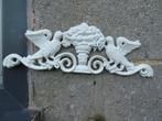 wit gietijzeren wandfronton met vogels, Tuin en Terras, Ophalen, Nieuw