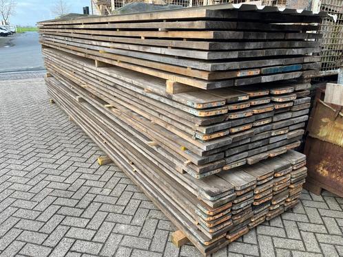 Steigerhout/steiger hout/steigerplanken/steiger plank 500CM, Doe-het-zelf en Bouw, Hout en Planken, Gebruikt, Plank, Steigerhout