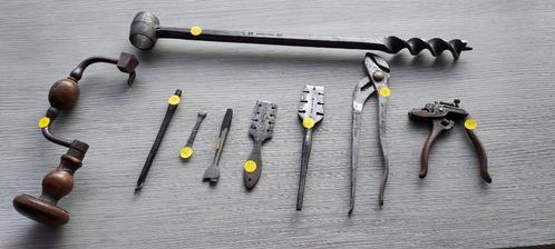 9 stuks oud werkmateriaal van Peugeot, Antiek en Kunst, Antiek | Gereedschap en Instrumenten, Verzenden