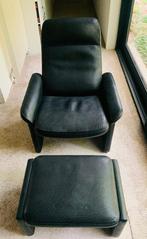 2x Vintage De Sede Ds 50 fauteuil & 1x poef, Ophalen, Gebruikt, Leer