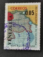 Venezuela 1965 - carte du pays - Revendication de la Guyane, Enlèvement ou Envoi, Affranchi, Amérique du Sud