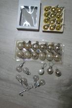 kleine kerstballen zilver goud paarlemoer transparant 2à3cm, Enlèvement ou Envoi