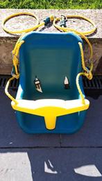 siège bébé  luxe KBT-PP-Turquoise/Jaune, Enfants & Bébés, Enlèvement, Utilisé, Chaise de table, Ceinture(s)