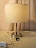 Belle lampe de table rétro en métal avec abat-jour en tissu,, Collections, Rétro, Maison et Meubles, Enlèvement ou Envoi
