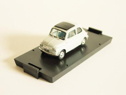 1/43 - M Brumm - Fiat 500 D (1960) gris clair, Hobby & Loisirs créatifs, Voitures miniatures | 1:43, Neuf, Enlèvement ou Envoi