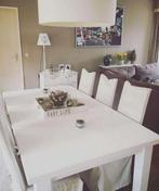 Eettafel met 6 stoelen, Huis en Inrichting, Ophalen, Gebruikt, 100 tot 150 cm, Landelijk