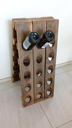 Casier à vin ancien en bois massif, Maison & Meubles, Comme neuf, Enlèvement, Bois, 75 cm ou plus