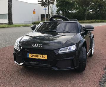 Audi TT'RS 12v zwart - RC – Leder zit – Rubberband Blue beschikbaar voor biedingen