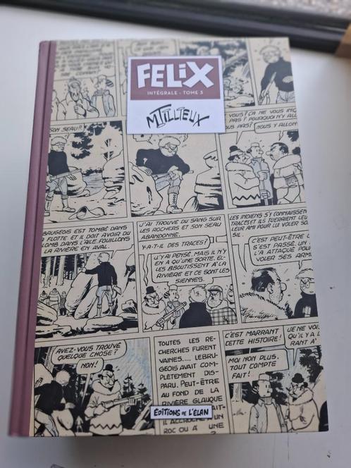 FELIX L'INTEGRALE VOLUME 3 EDITIONS DE L'ELAN EO 2018, Boeken, Stripverhalen, Zo goed als nieuw, Eén stripboek, Ophalen of Verzenden