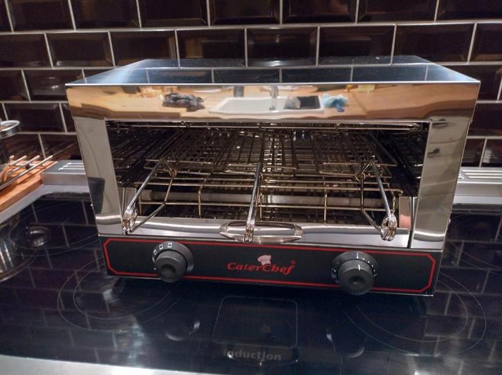 CaterChef Tosti-apparaat 1-laags; Amper gebruikt-nieuwstaat., Elektronische apparatuur, Grillplaten, Zo goed als nieuw, Ophalen