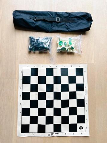 US Chess Federation travel chess set, triple weighted