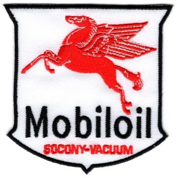 Mobiloil Socony-Vacuum stoffen opstrijk patch embleem #7 beschikbaar voor biedingen