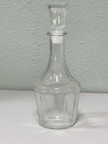 Heldere kristallen karaf met stop / dop, antiek kristal 30cm beschikbaar voor biedingen