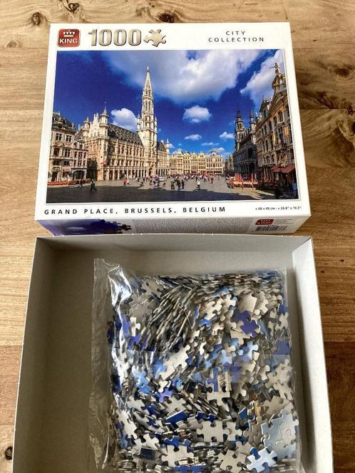 Nieuw: puzzel 1000 st. grote markt Brussel voor 3 euro, Hobby en Vrije tijd, Denksport en Puzzels, Nieuw, Ophalen of Verzenden