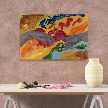 Originele creatie van Adam-schilderij beschikbaar voor biedingen