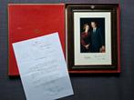 Photo signée du roi Baudouin et de Fabiola avec lettre, Enlèvement ou Envoi