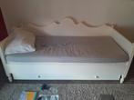Bopita Eenpersoons Bedframe met schuiven, Huis en Inrichting, Slaapkamer | Bedden, Ophalen, 90 cm, Eenpersoons, Wit