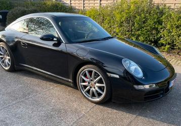 Porsche 997 4s targa manueel, Auto's, Panoramadak, Zwart, 286 g/km, Zwart