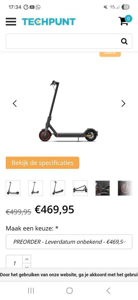 Xiaomi Pro 2  eventueel ook te ruil voor rcauto.s geen nitro, Fietsen en Brommers, Steps, Zo goed als nieuw, Ophalen