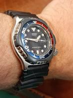 Stoere vintage Seiko scuba diver, duikershorloge Pepsi Cola., Seiko, Gebruikt, Staal, Polshorloge