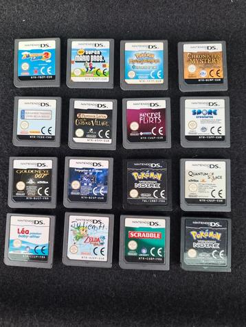Verschillende DS-spellen. Per stuk verkocht. Niet veel. Rend