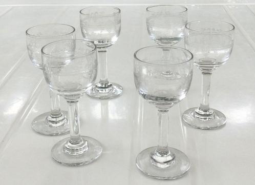 Set van 6 Kristallen Kleine Glaasjes Shotjes 2€/set, Antiek en Kunst, Antiek | Glaswerk en Kristal, Ophalen