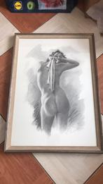 Dessin d’une femme nue de Richard, Antiquités & Art